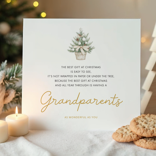 Christmas card to Grandparents, Cute Poem for Nan and Grandad