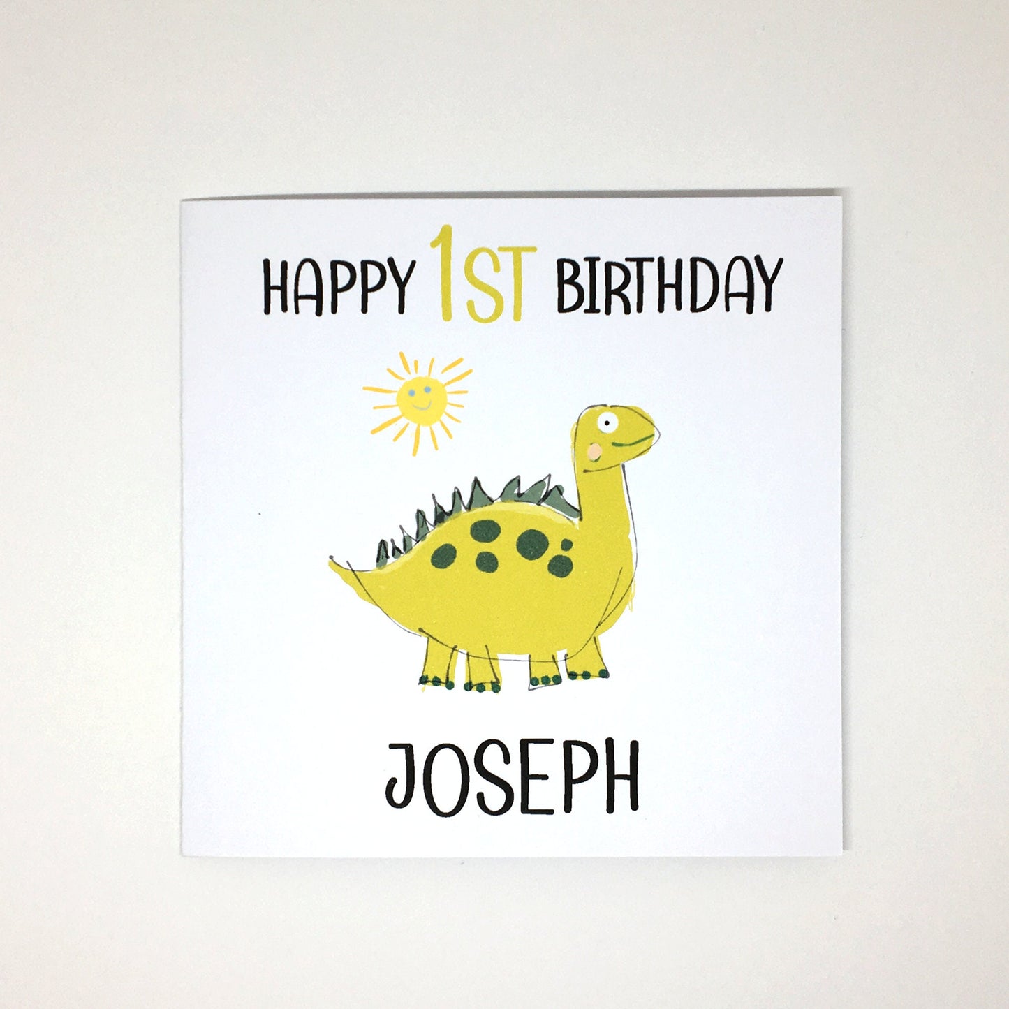 1st Personalised Childrens Birthday Card