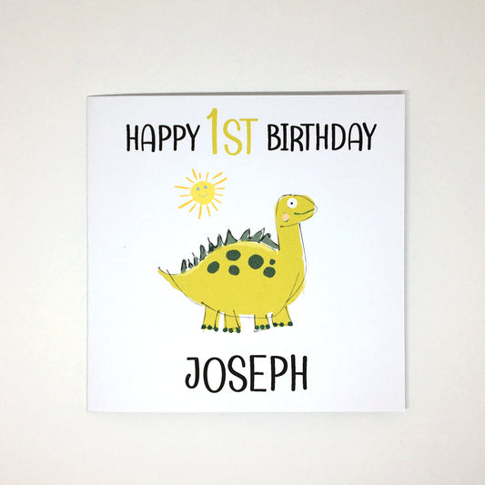 1st Personalised Childrens Birthday Card