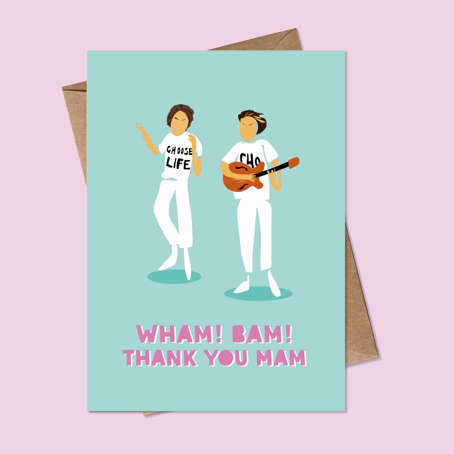 Wham Birthday Card, Wham Bam thank you Mam, Funny wha