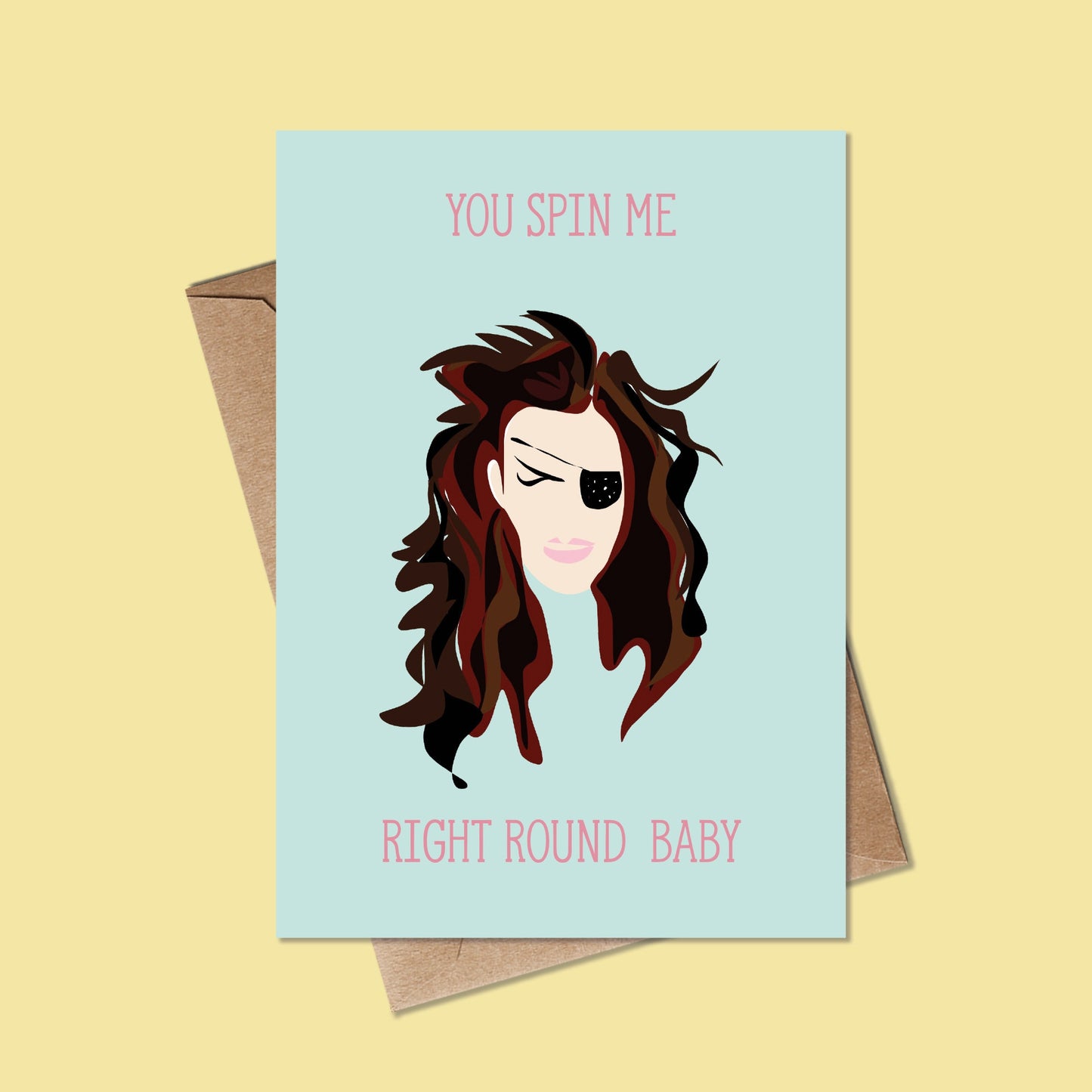 Pete burns You spin me right round Baby Birthday Card - Funny Birthday card - Birthday card For Him, Her, Sister, Mum, Brother, Friend