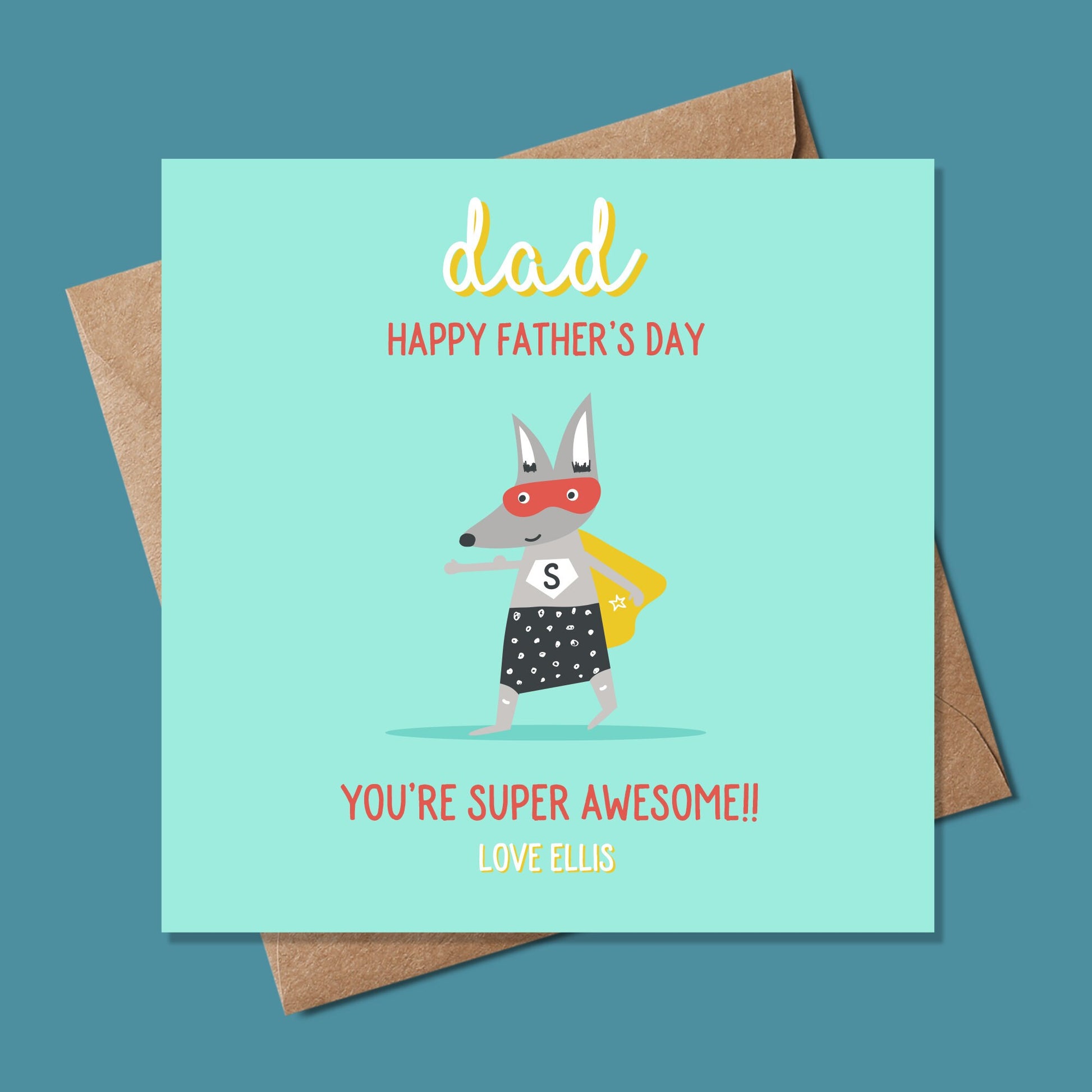 Fathers Day Card - Cut Fathers Day card - Personalised fathers day card - Fathers Day Card - Dad Card