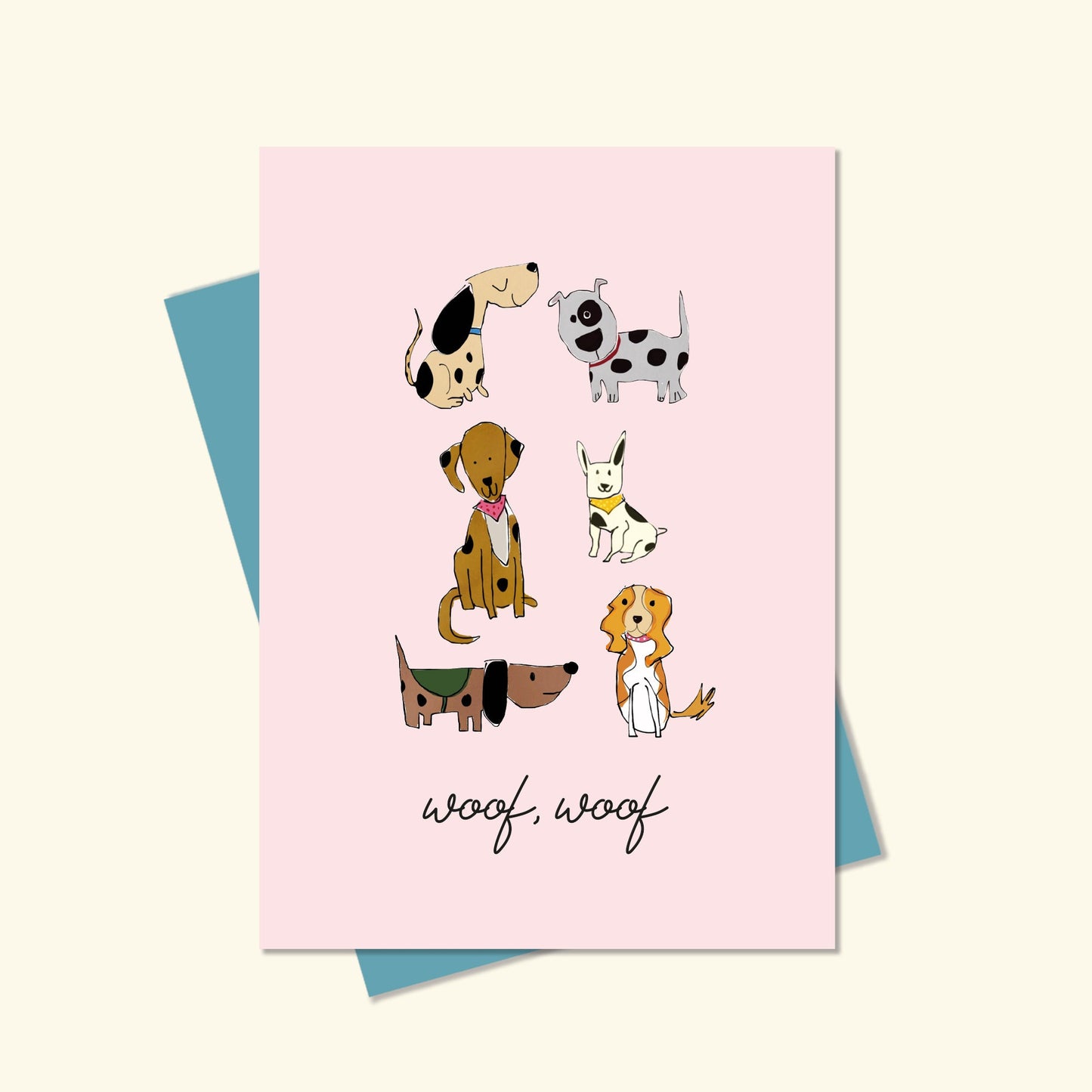 Woof, Woof Birthday Card, birthday Card for her, Mum Birthday Card, Sister Birthday Card, Friend Birthday Card, Auntie Birthday Card