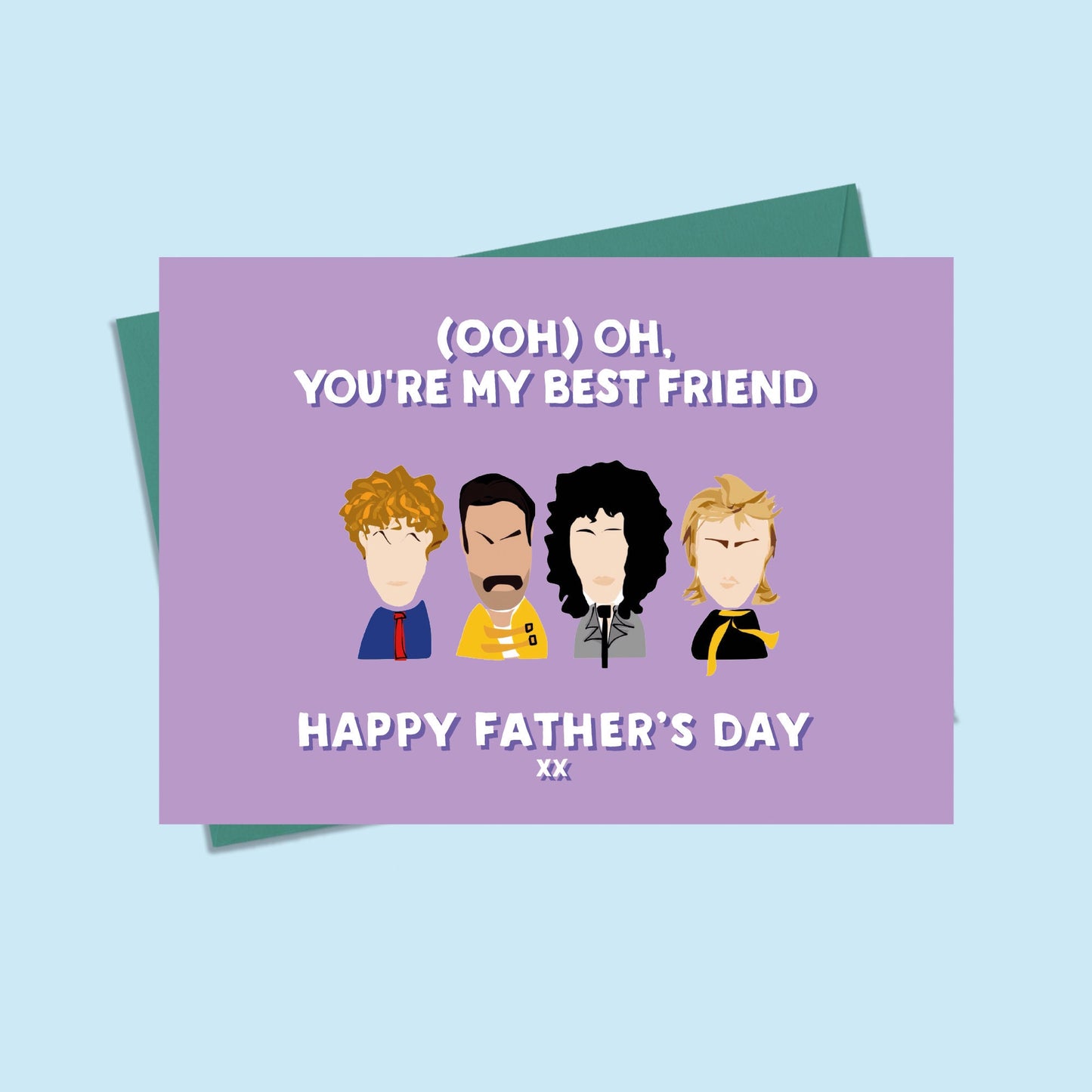 Queen Fathers Day Card, Funny Fathers Day Card, Queen Personalised Fathers Day Card, Card for Him