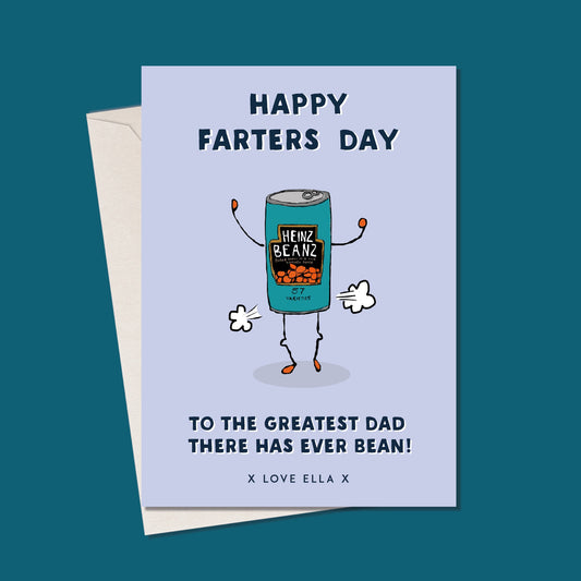 Fathers Day Card, Farters Day card, Funny Fathers Day Card, Fathers Day Card, Personalised Fathers day card