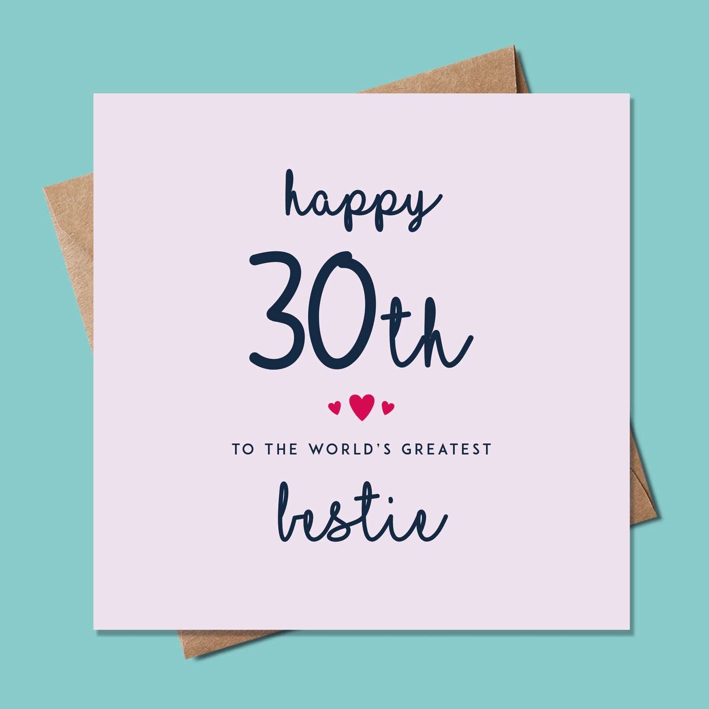 30th Birthday Card for Friend,  Best Bestie Ever Birthday Card, 30th Birthday Card For Best Friend, Best Friend Birthday Card, Bestie Card