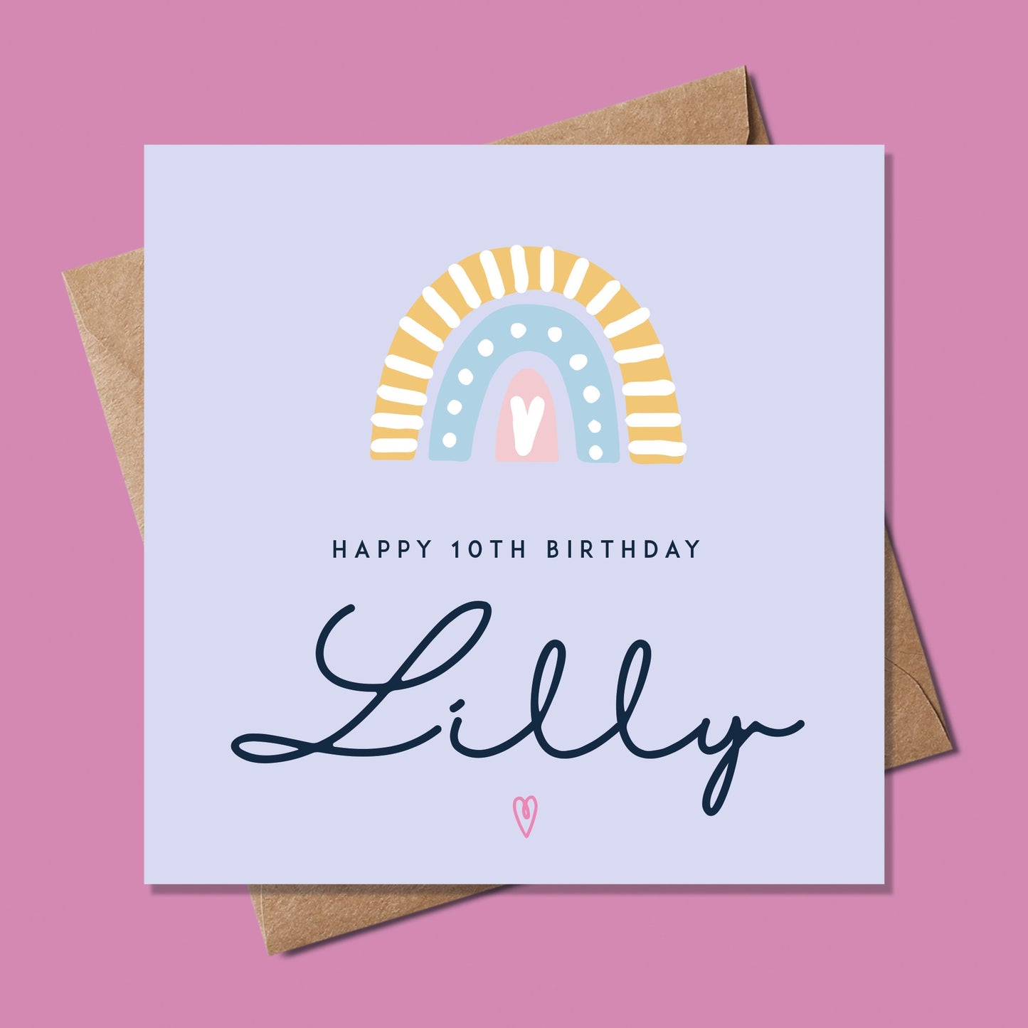 Any age Birthday Card for girl, Birthday Card for her, Personalised Birthday Card for Girl, 10th Birthday Card, birthday card For daughter