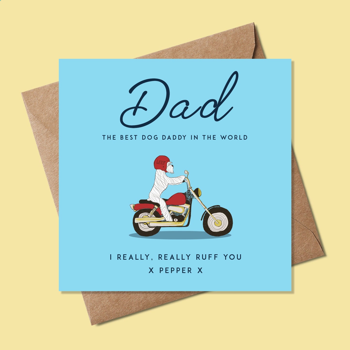 Father's day card from the dog, Funny Fathers Day Card,  Funny Fathers Day Card card from the dog, Fathers Day Card, Card for Him