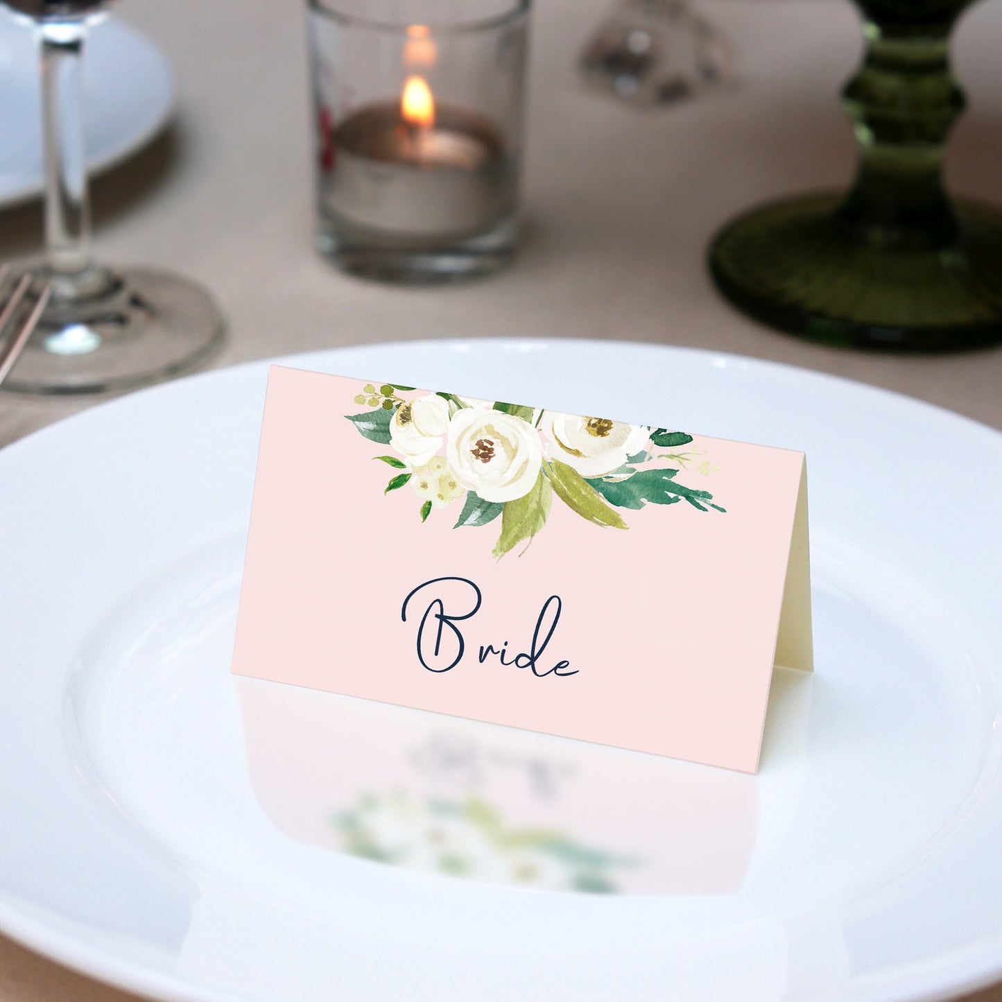 Blush Place Card, Place Cards, Wedding Place Name Cards, Placecards Wedding, Table Place Names, Place Settings