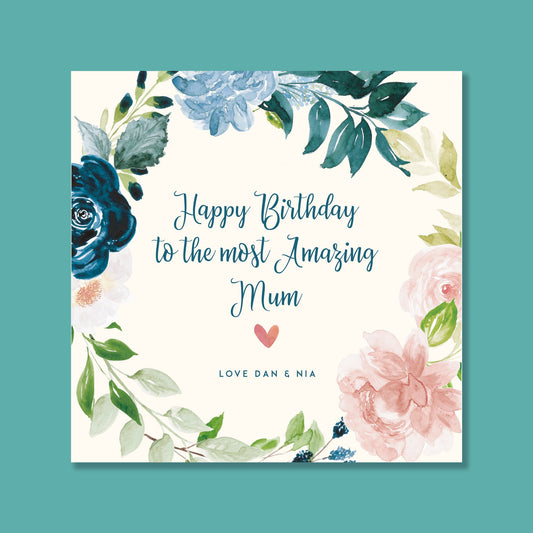 Birthday card for mum,  Birthday Card for her, Birthday card for sister, Personalised birthday Card