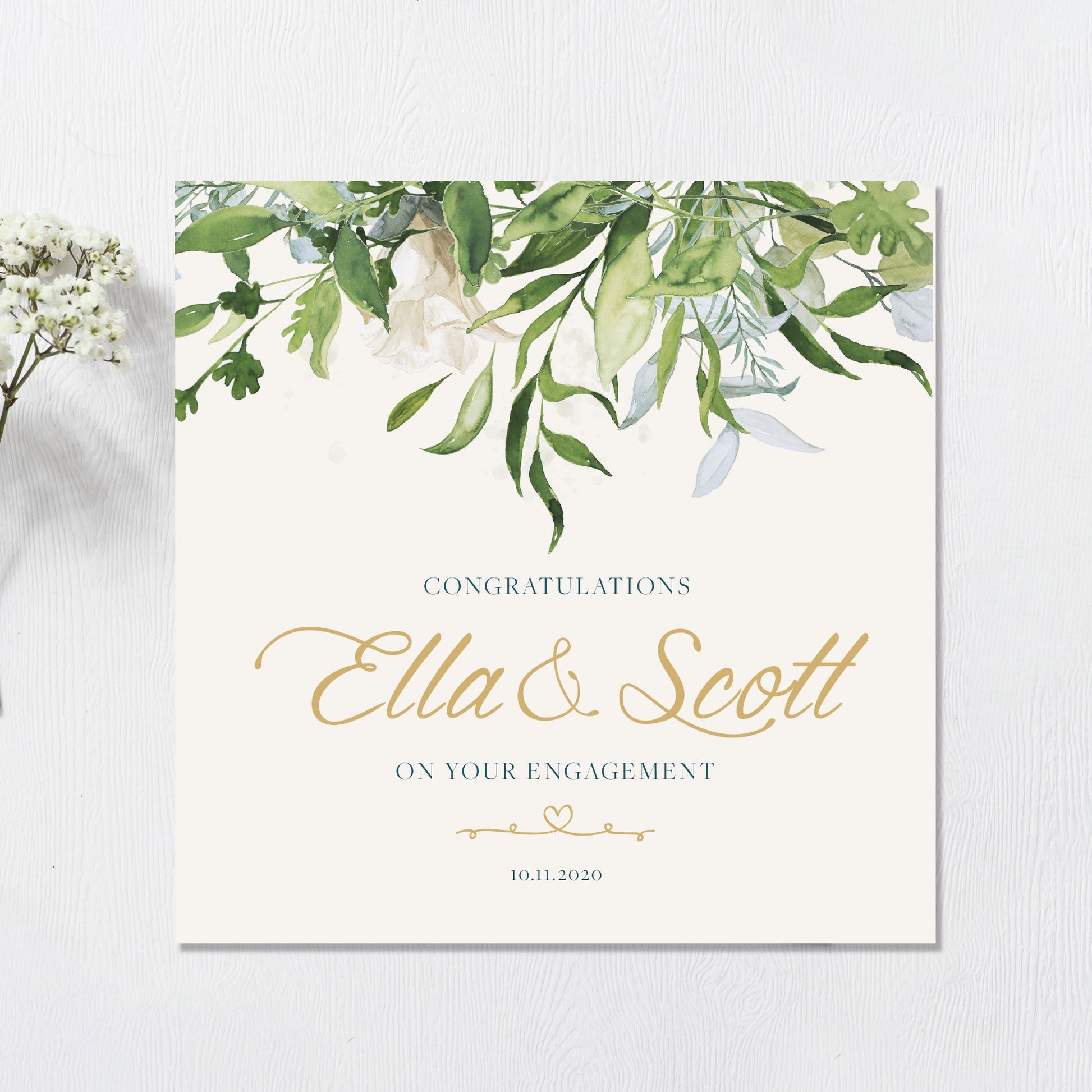 Engagement Card, Personalised Engagement Card, Personalised Congratulations on your Engagement card, You're engaged card, On your engagement