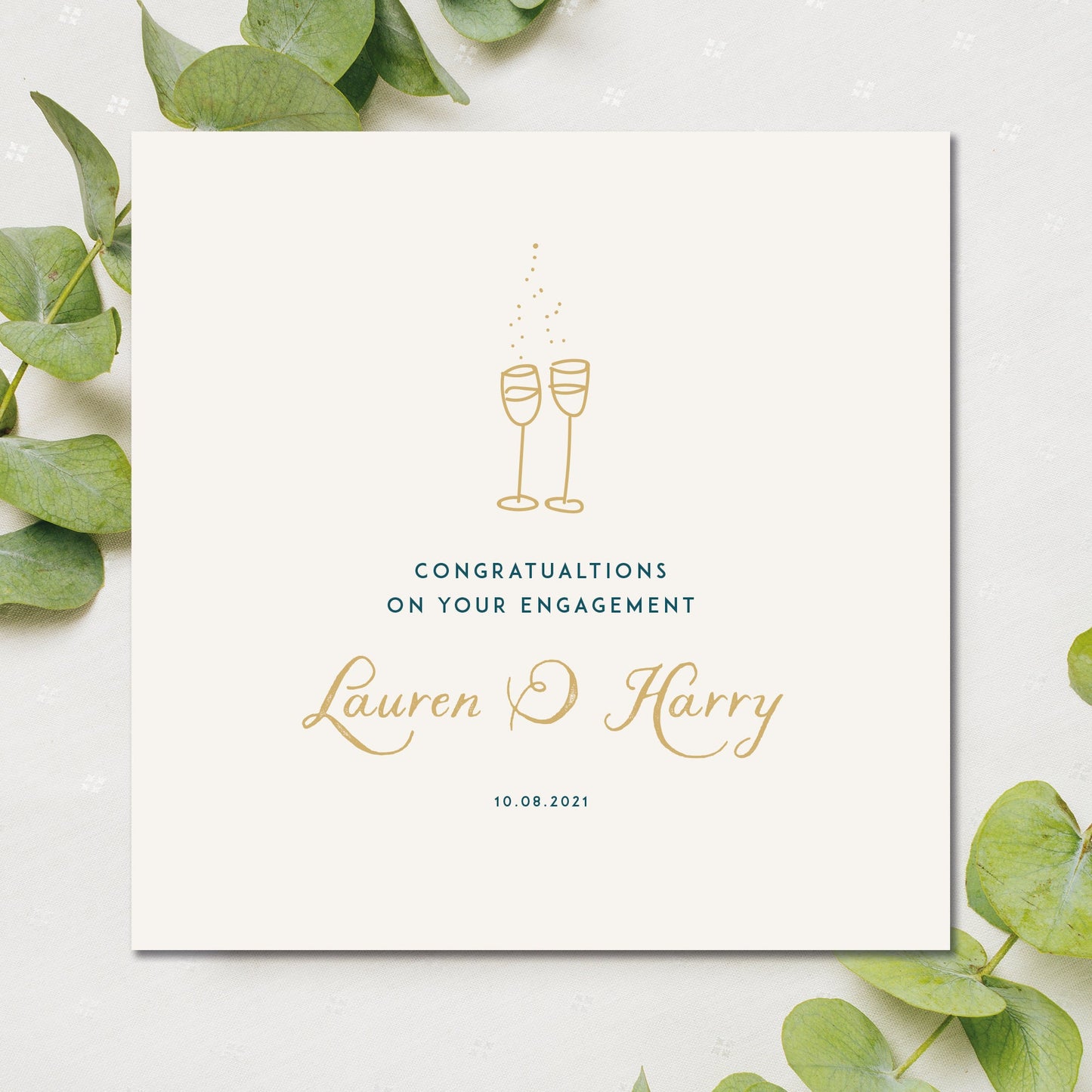 Engagement Card, Personalised Engagement Card, Personalised Congratulations on your Engagement card, You're engaged card, On your engagement