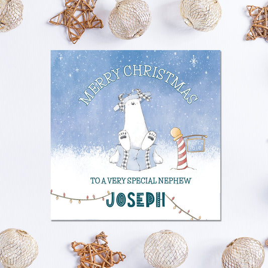 Christmas card, Boys Christmas Card, Personalised Christmas Card for Nephew, Grandson Christmas card, Son Christmas card, Christmas for Boy