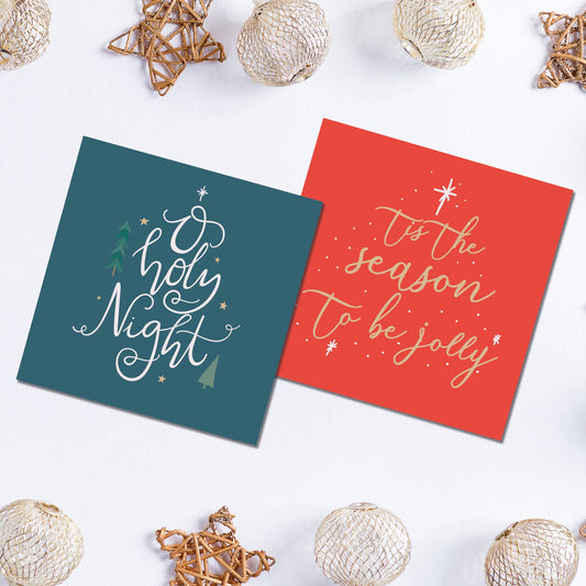 Christmas Card Pack, Christmas Cards Pack of 4, Pack of 4 Christmas Cards, Pack of Christmas Cards