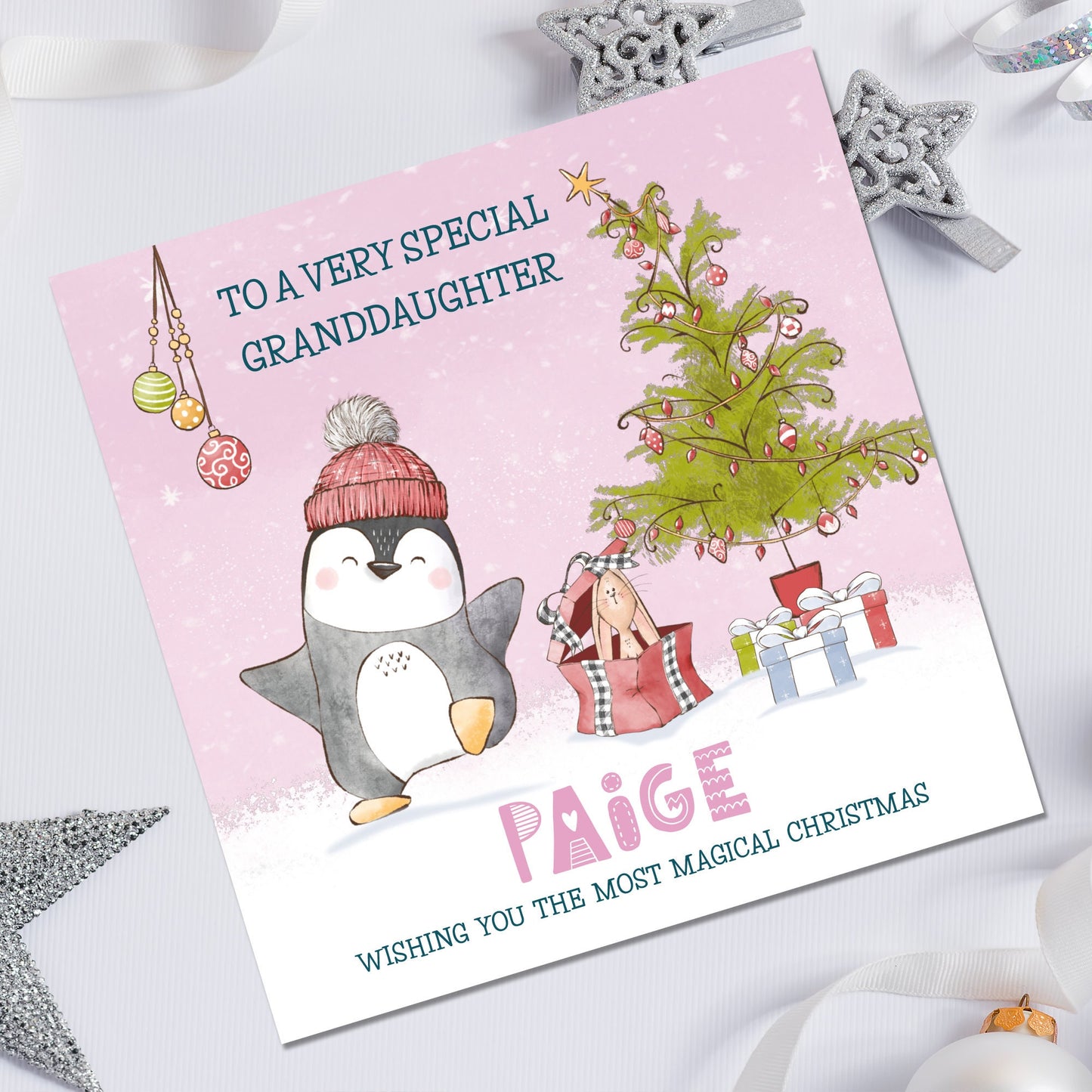 Girls Christmas Card for Daughter | Christmas Card for girl | Daughter Christmas card | Niece Christmas card | Granddaughter Christmas card