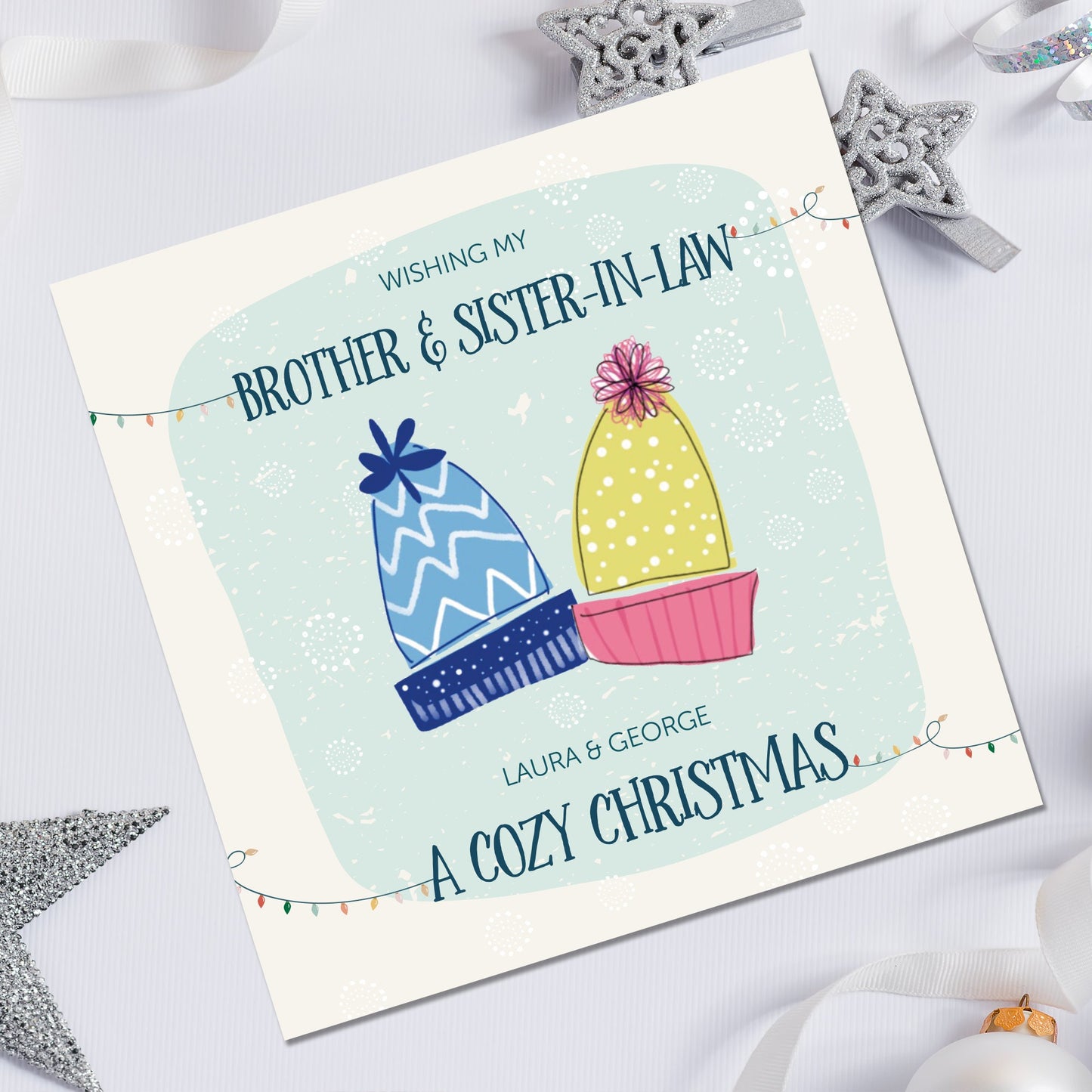 Christmas Card for brother and sister-in-law | Personalised Christmas Card for Mum and Dad | Nan & Grandad Christmas card | Sister