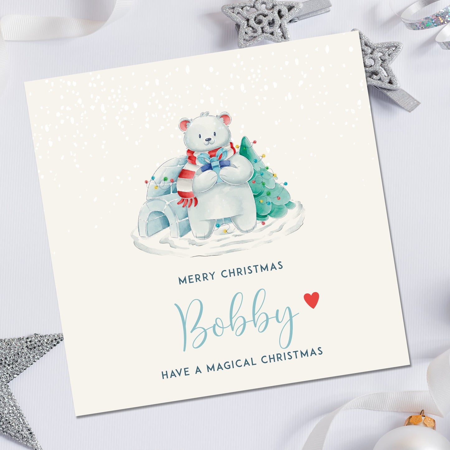 Christmas card, Boys Christmas Card, Personalised Christmas Card for Nephew, Grandson Christmas card, Son Christmas card, Christmas for Boy