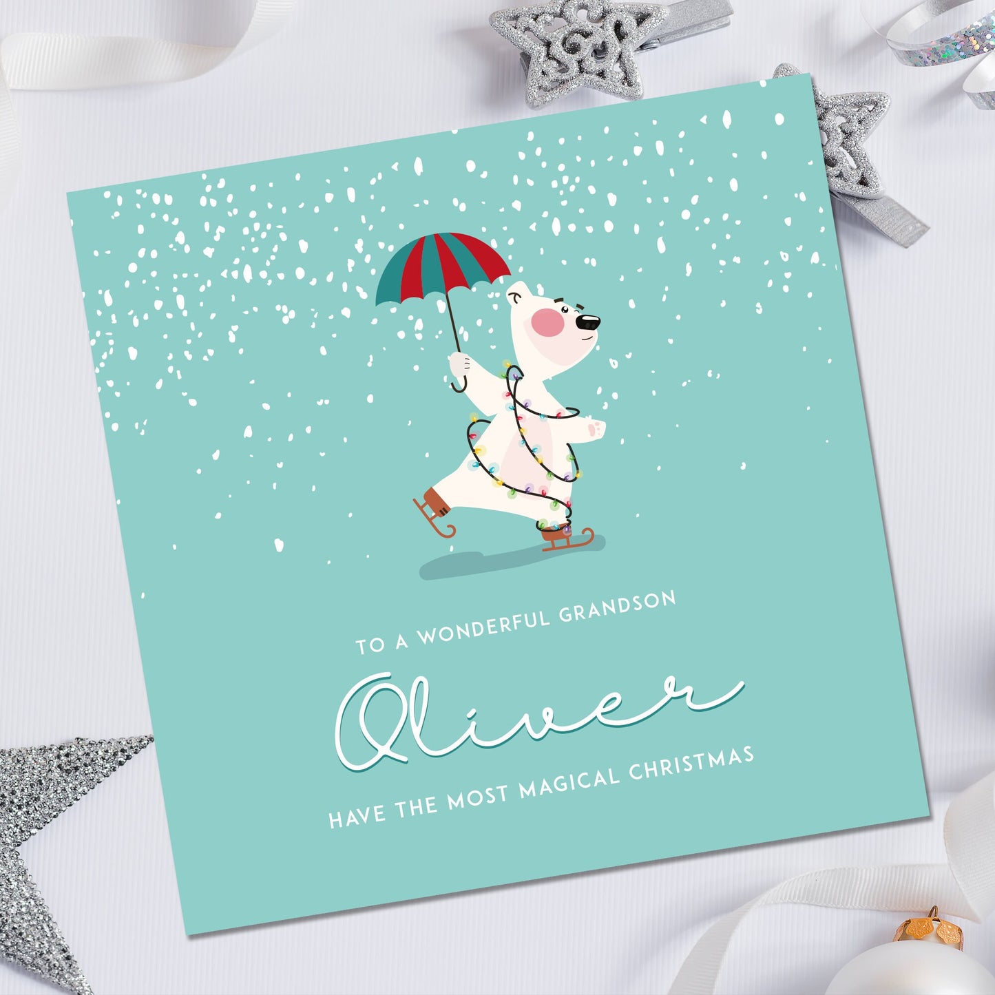 Christmas card, Boys Christmas Card, Personalised Christmas Card for Nephew, Grandson Christmas card, Son Christmas card, Christmas for Boy