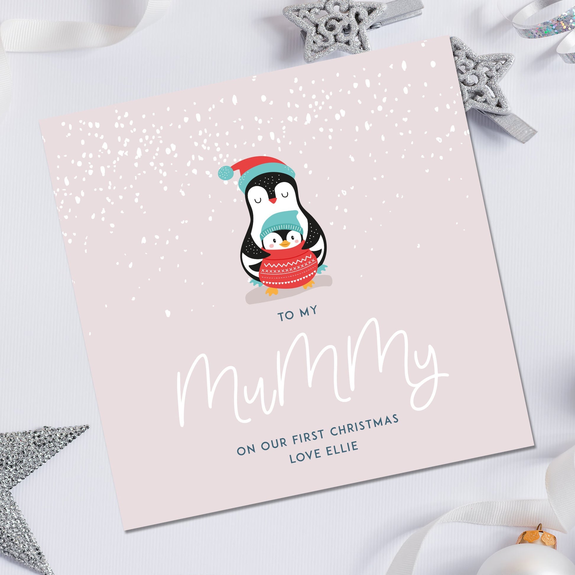 Baby First Christmas Card To Daddy | Happy 1st Christmas As My Daddy | 1st Christmas Card For Daddy | Dad Christmas Card From Baby |