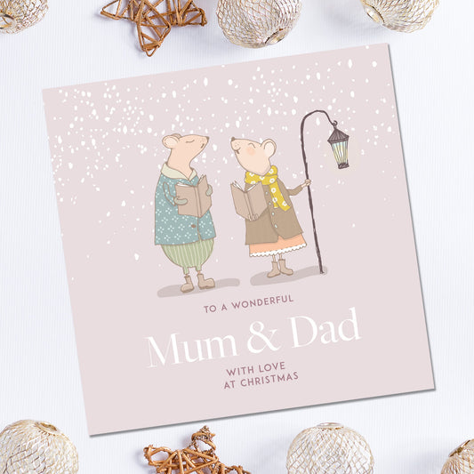 Mum and Dad Christmas Card, Christmas Card for Mum and Dad, Parents Christmas card, Grandparents Christmas card, Mum and Dad Christmas card