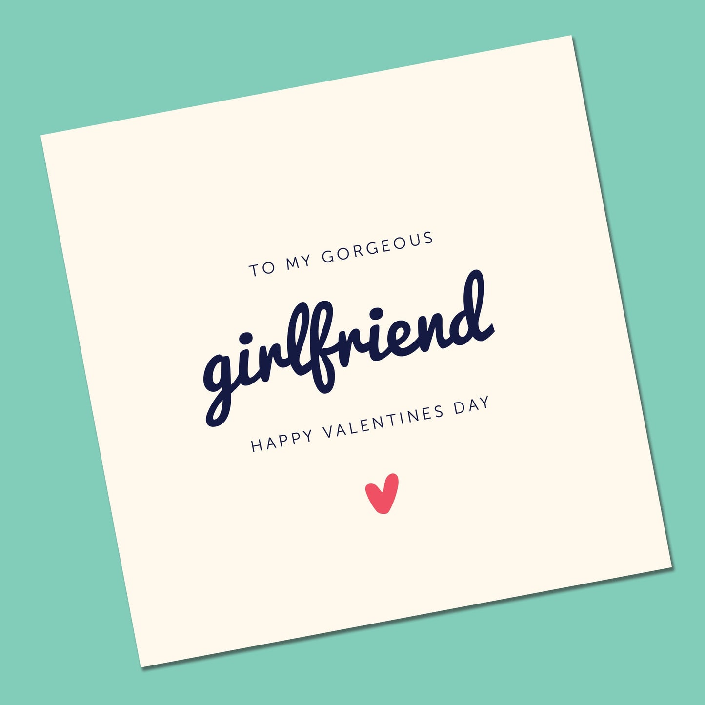 Simple Valentines Day Card For Girlfriend, Wife Valentines Day Card, Special Valentines Day Card, Valentines Day Card For Partner