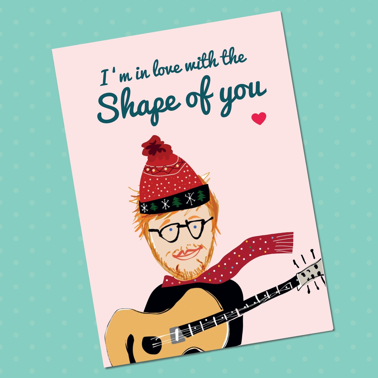 Ed Sheeran Valentine's Day Card, Funny Valentines Card, Card for him, her, Husband, for Him, Wife, Girlfriend, Fiance Her, Anniversary card