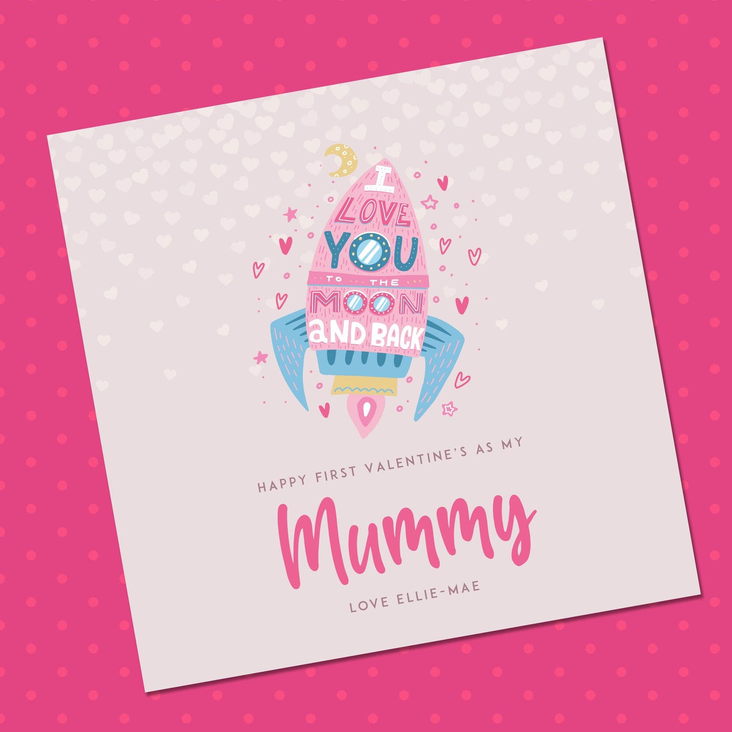 Baby First Valentines Card To Mummy | Happy 1st Valentines As My Mummy | 1st Valentines Card For Mum | Mum Valentines Card From Baby |