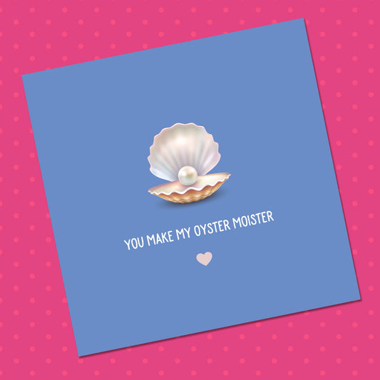 Funny Oyster Valentines Card, Funny Valentines Card to Boyfriend, Husband, Girlfriend, Wife, him, her, Funny Love card