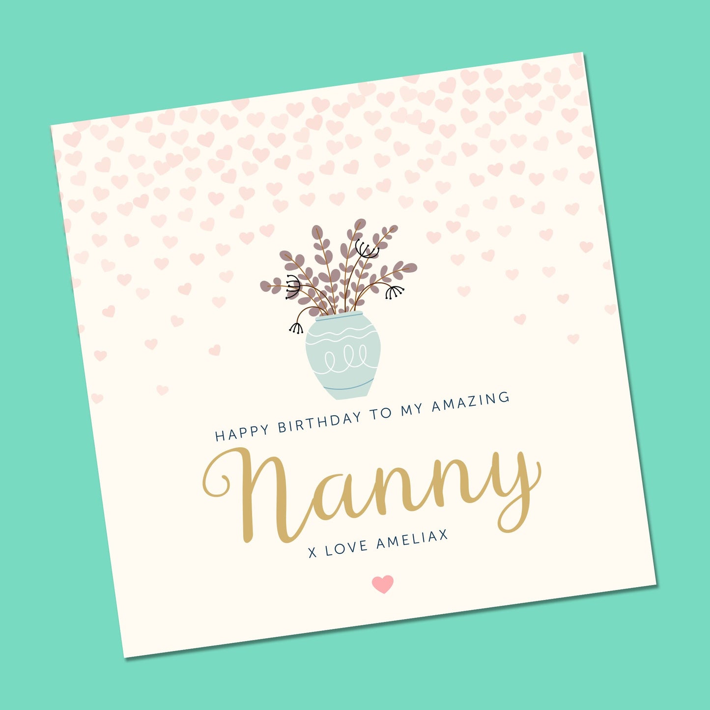 Birthday card for Nan, Birthday Card for her, Personalised birthday Card, Birthday card for Mum, Birthday card for Auntie,