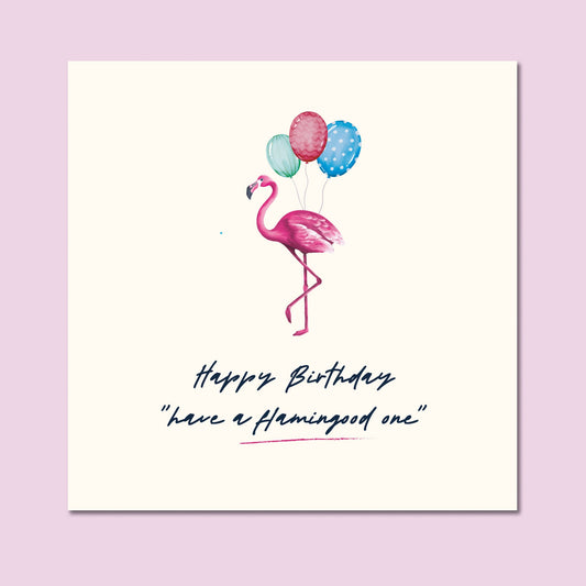 Birthday Card with Flamingo, Funny Birthday card, Funny Flamingo Birthday Card, Funny Flamingo card, Funny Birthday card