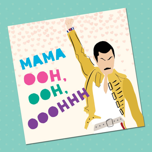 freddie mercury mothers day card, Mothers Day Card, Funny Card, Happy Mothers Day Card, Mothers Day Card For mum