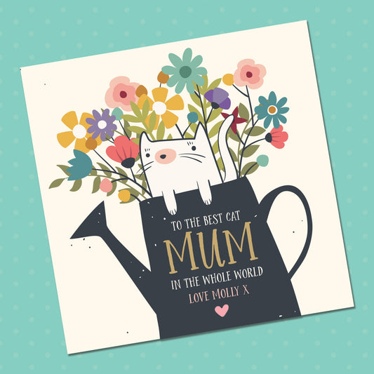 mothers day card from daughter, Cat Mothers Day Card, mother's day card funny, mothers day card personalised, Personalised Mother's Day Card