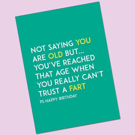 Cheeky Birthday Card | Farts Card, Insult, Funny, Naughty, Friend Card, Rude Birthday Card, Silly Card