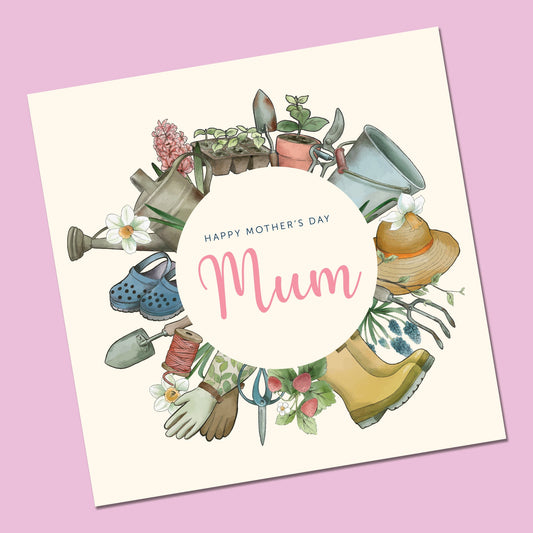 Mother's Day Card | Mothers Day Card | Floral Mothers Day Card | Gardening Mothers day card | Card from Daughter | Card for Nana