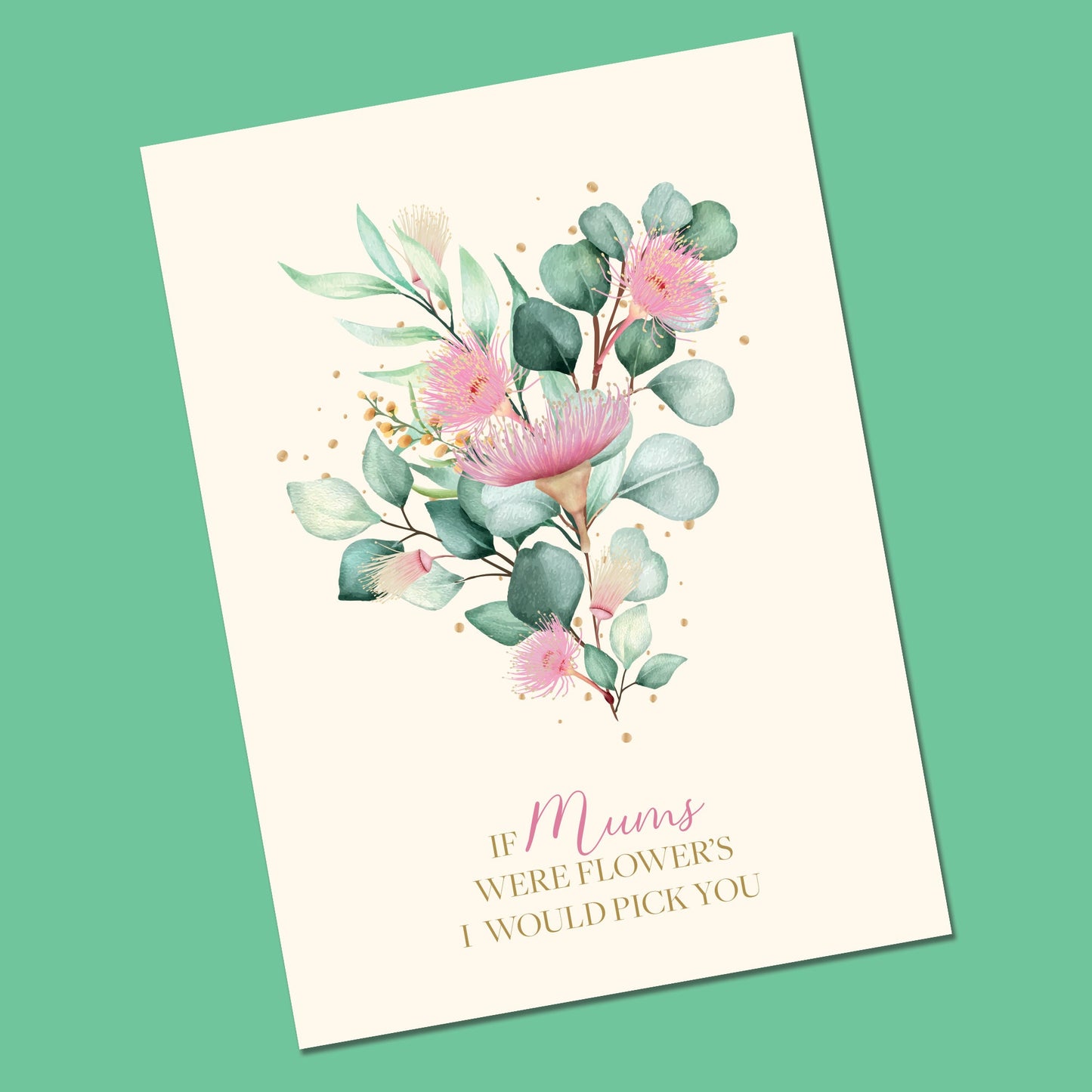 Mother's Day Card | Mothers Day Card | Floral Birthday Day Card | Mummy Mothers day card | Card from Daughter | Card for Nana