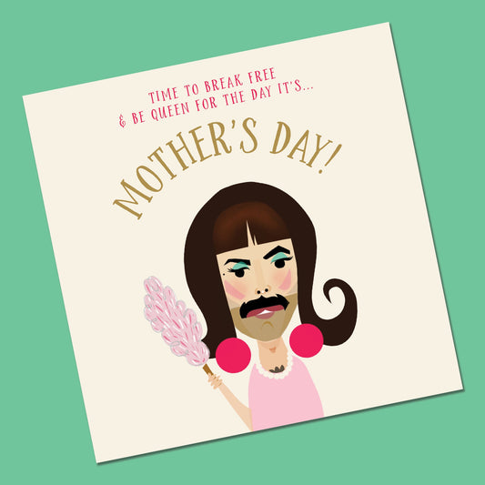 Funny Mother's Day Card - Queen Mother's Day Card - Freddie Mercury Mothers Day Card - Funny Mothers Day Card - Mothers day gift