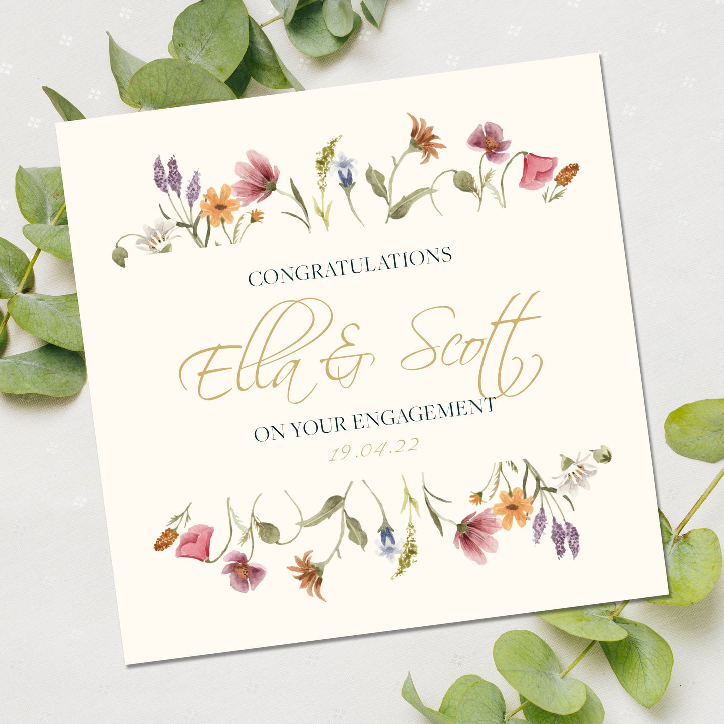 Engagement Card, Personalised Engagement Card, Personalised Congratulations on your Engagement card, You're engaged card, On your engagement