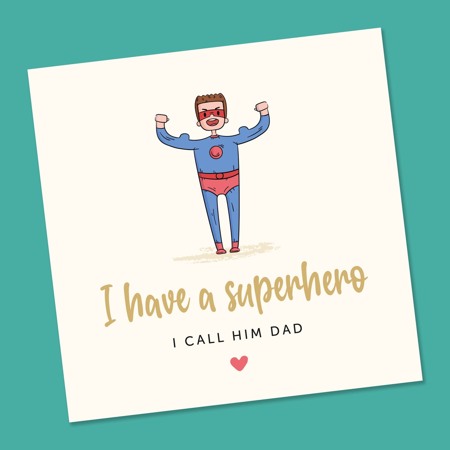 Father's Day Card To Dad | Father's Day Card | Father's Day Gift | Fathers Day Card | Superhero Dad | My Hero