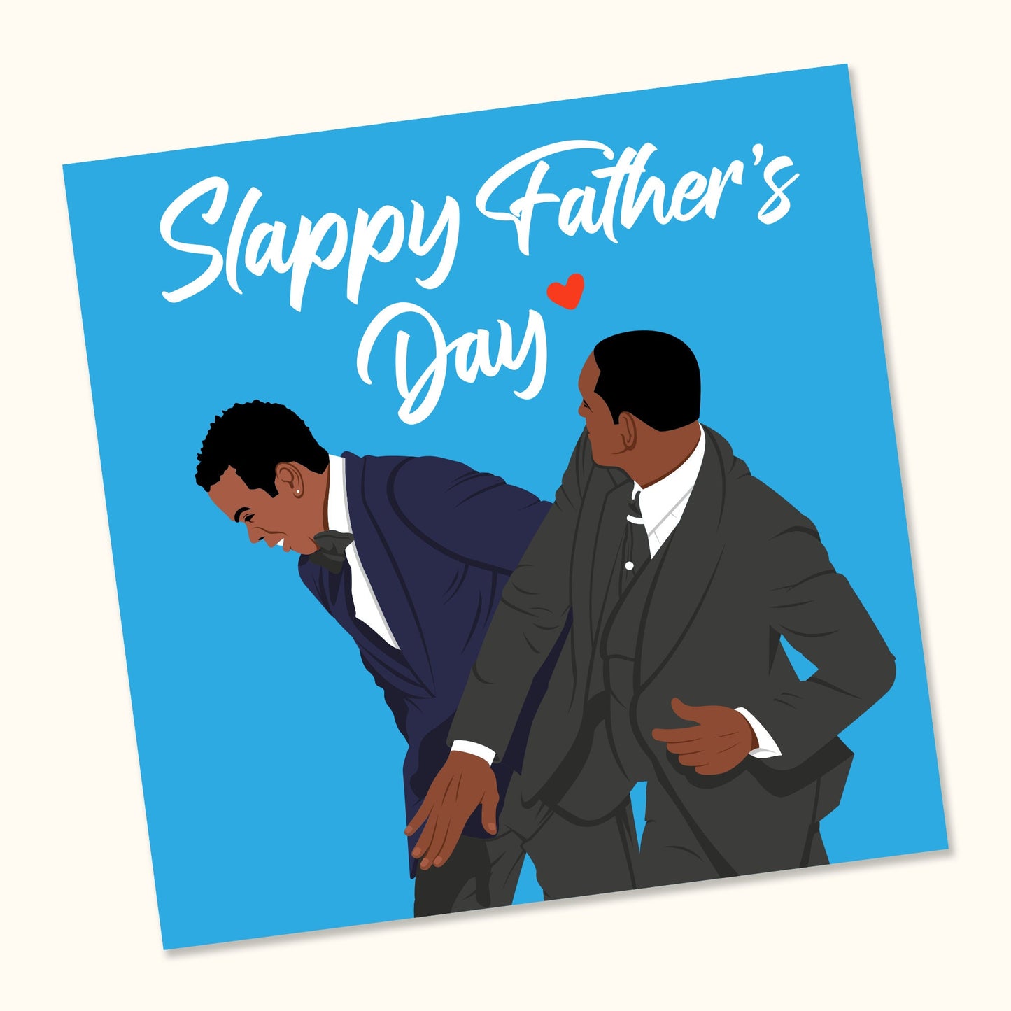 Father's Day Card | Funny Card | Father's Day Card | Father's Day Gift | Fathers Day Card | Will smith and Chris Rock | Oscars slap card