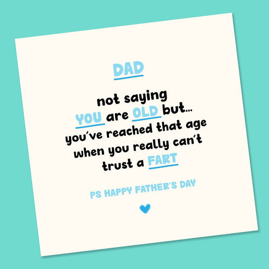 Fathers Day Card | Funny Father's Day Card | Funny Card | Father's Day Card | Father's Day Gift | Fathers Day Card | Funny Card | Old Fart