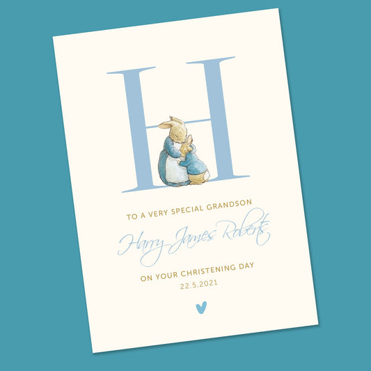 Personalised Christening Card, Christening Card, Baptis Customised Baby Card, Baby, Naming Card