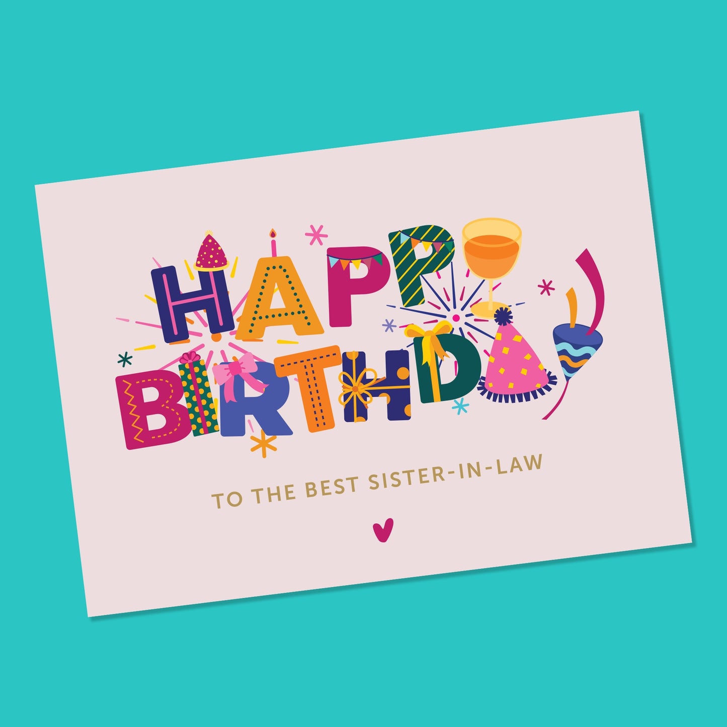 Sister-in-law Birthday Card, Personalised Birthday Card for Sister-in-law, Sister birthday Card, Cards for Here, Card for Friend