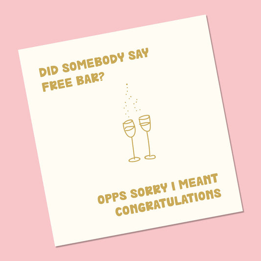 Funny Engagement Card, Wedding, Engagement Card, Funny wedding, Congratulations on your Engagement card, You're engaged card