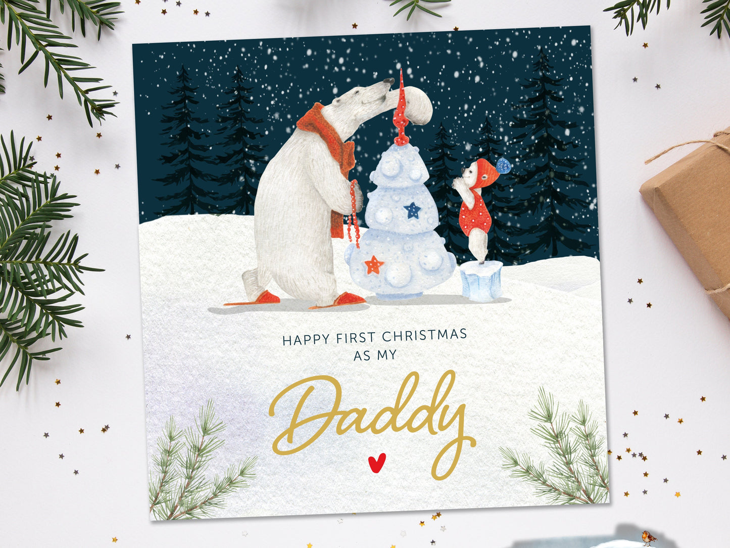 First Christmas Card Daddy, Grandson First Christmas Card, Son First Christmas card, Son Christmas card, Christmas for Grandson