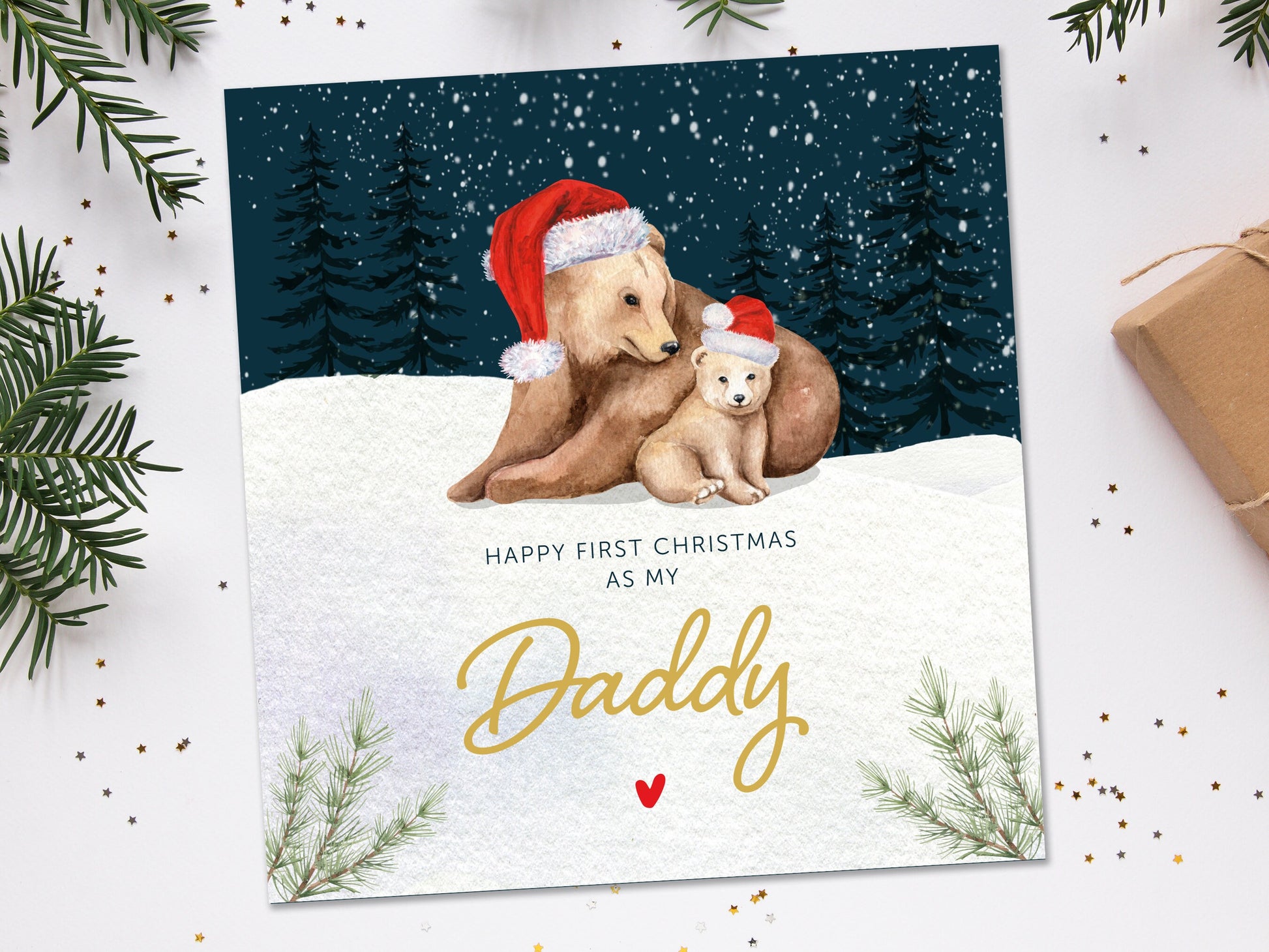 First Christmas Card Daddy, Grandson First Christmas Card, Son First Christmas card, Son Christmas card, Christmas for Grandson