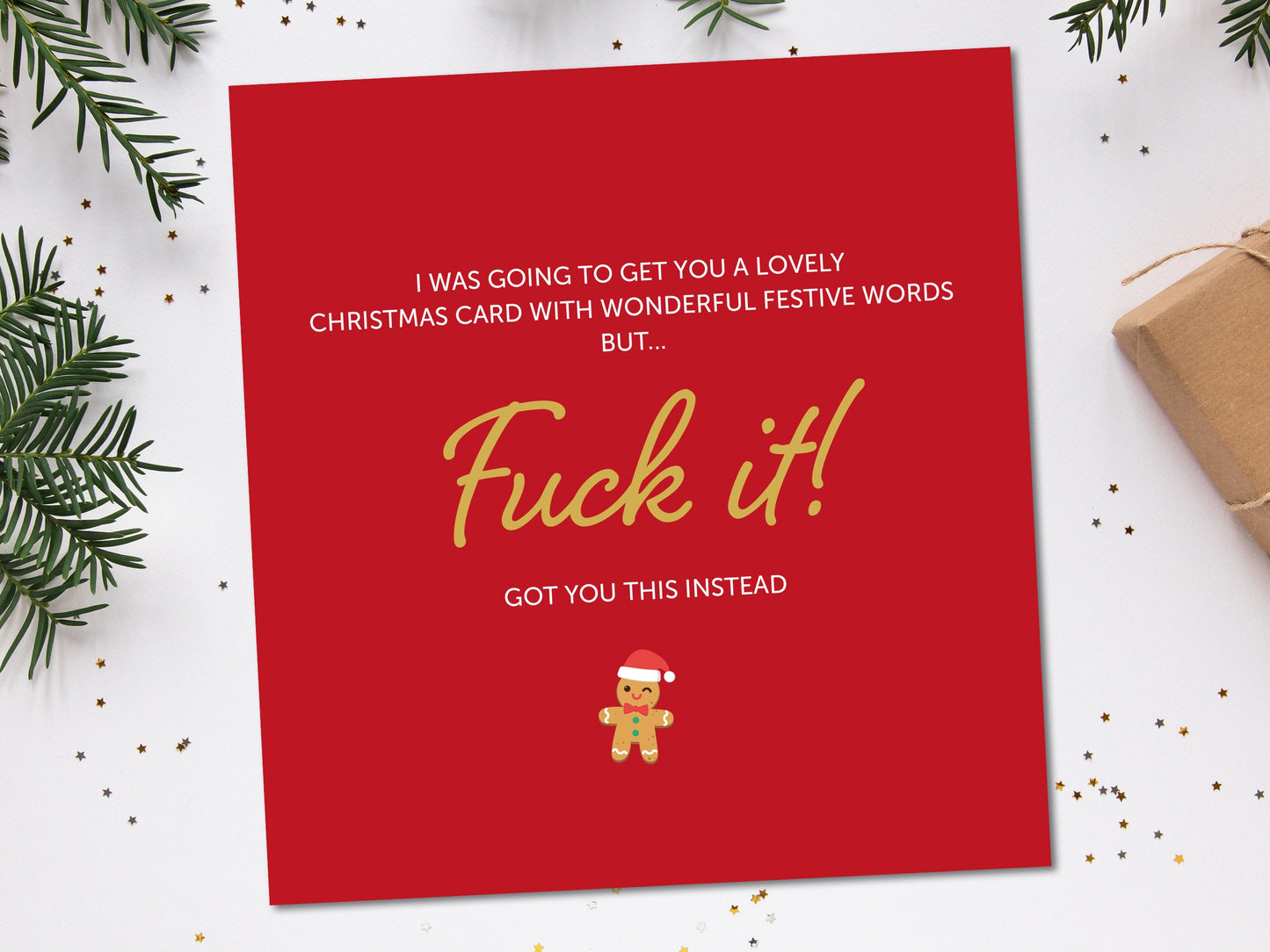 Funny Christmas Card | Funny Christmas Gift | Funny Bargain Christmas Card | Funny Rude Christmas card | Fun Christmas card