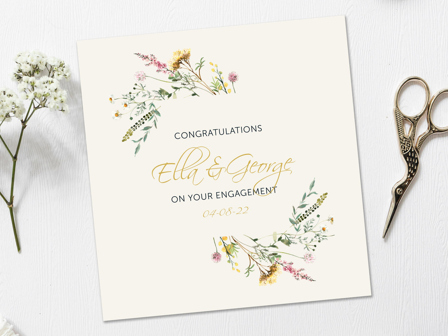 Engagement Card, Personalised Engagement Card, Personalised Congratulations on your Engagement card, You're engaged card, On your engagement