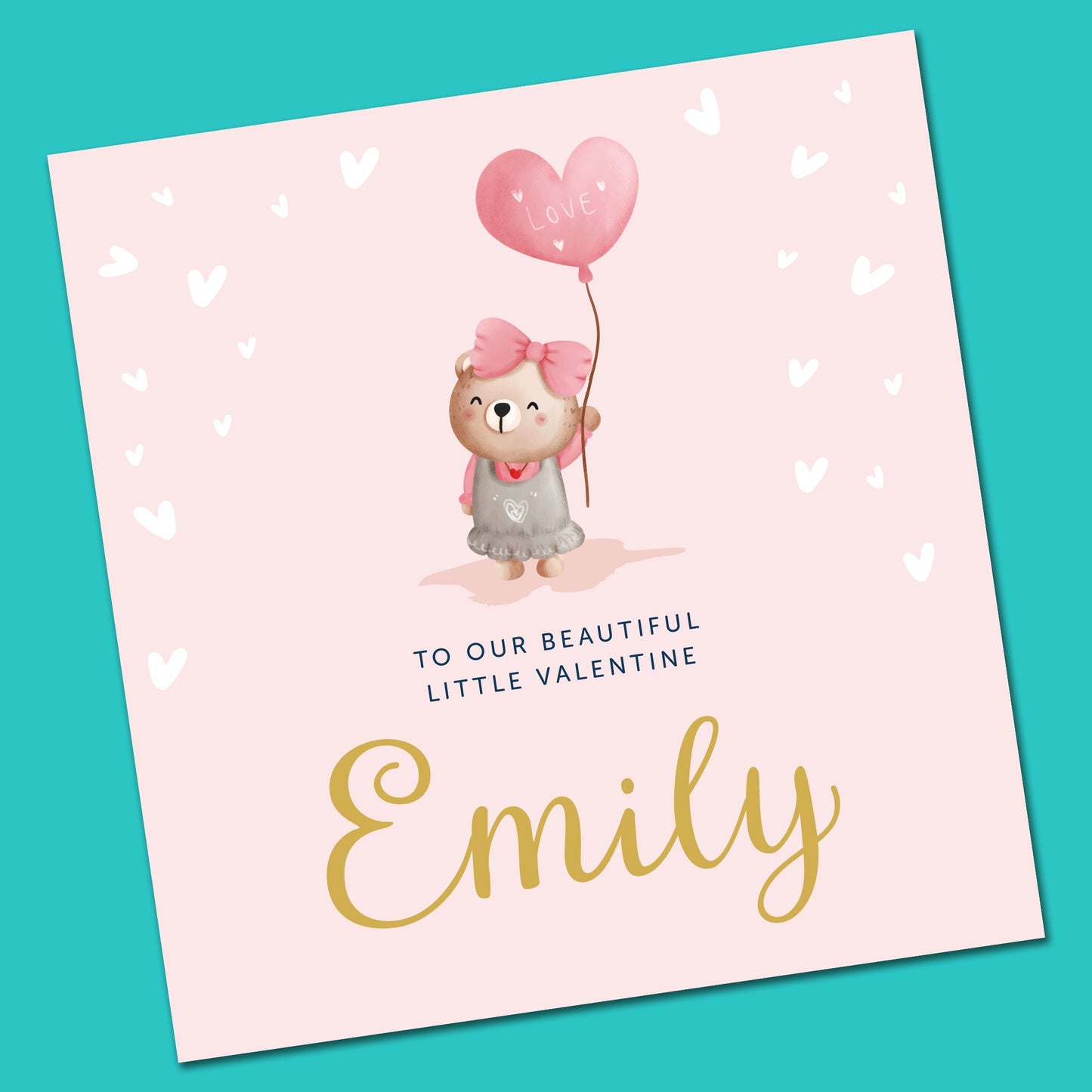 Simple Valentines Card, Valentines Card for Girl, Valentines Card for Daughter, Valentines Card for Kids, Valentines Card for Daughter