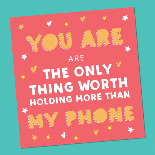 Funny Valentines card For Boyfriend, girlfriend Funny Valentine card, Wife, Husband, Fiance, Funny Valentine card for him, Phone Card