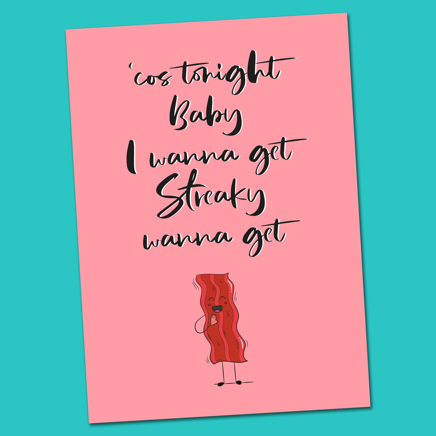 Funny Valentines card, For Boyfriend, girlfriend Funny Valentine card, Wife, Husband, Fiance, Funny Valentine card for him, Streaky Card